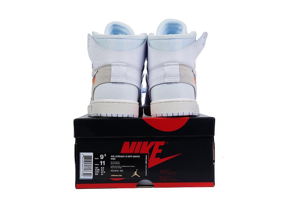 PK GOD X YIFU RETAIL FACTORY X NIKE X OFF WHITE-AIR JORDAN 1-TRIPLE WHITE ready limited